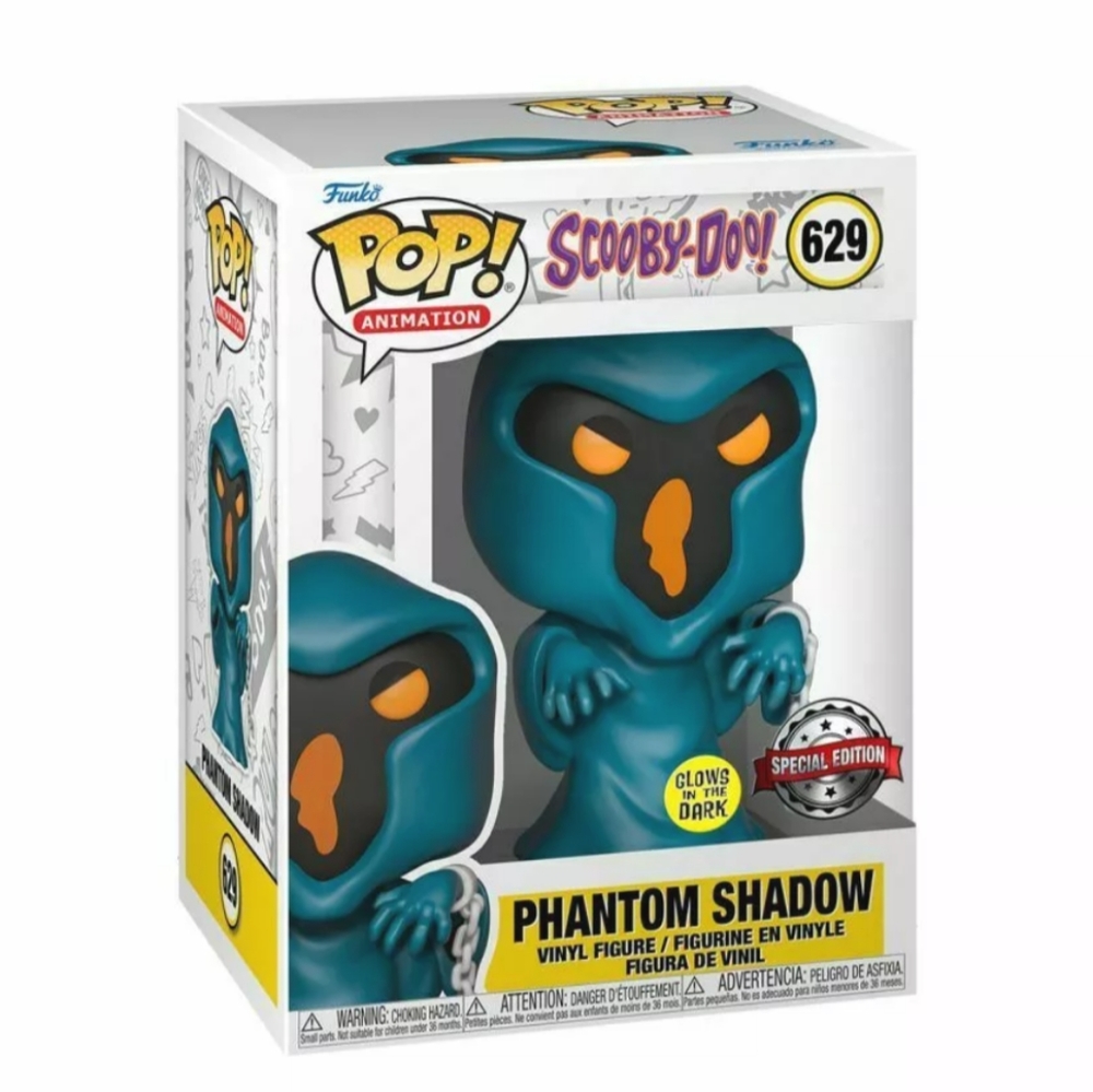 funko pop Scooby-Doo phantom shadow GITD Special  Edition comes with a protector
